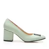Pantofi eleganți damă din piele naturală - 2292 Verde Deschis Box