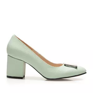 Pantofi eleganți damă din piele naturală - 2292 Verde Deschis Box