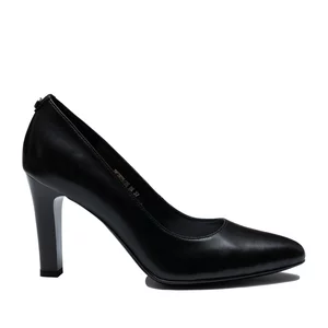 Pantofi eleganți damă din piele naturală - 3517 Negru Box
