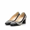 Pantofi eleganți damă din piele naturală - 541-8 Negru Lac