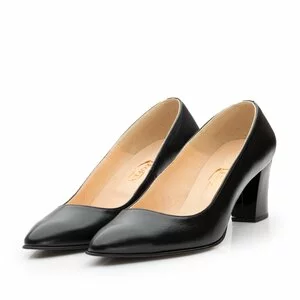 Pantofi eleganti dama din piele naturala  - 558- TG Negru