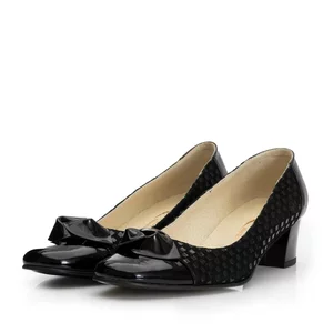 Pantofi eleganti dama din piele naturala  - 559 negru
