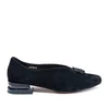 Pantofi eleganți damă din piele naturală, Karisma - 4399 Negru Velur