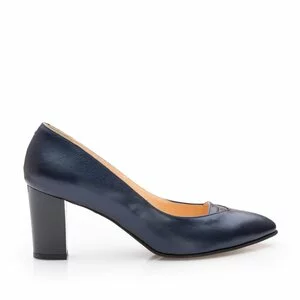 Pantofi eleganti dama din piele naturala, Leofex- 844 Blue Box Sidefat