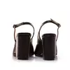 Pantofi eleganți decupați damă din piele naturală - 23029 Negru Box