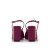 Pantofi eleganți decupați damă din piele naturală - 23029 Roșu Violet Box