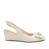 Pantofi eleganți decupați damă din piele naturală, Epica - 4395 Crem Box