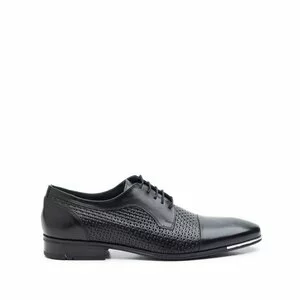 Pantofi barbati eleganti din piele naturala Leofex - 820-1 negru