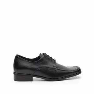 Pantofi eleganti din piele naturala cu varf patrat, Leofex - Mostra Carl 3 negru box