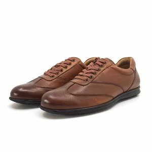 Pantofi sport barbati din piele naturala, Leofex - 534 Cognac Box