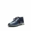 Pantofi sport barbati din piele naturala, Leofex - 668 Blue Box Velur