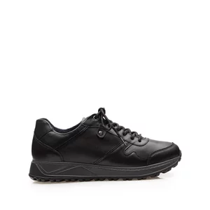 Pantofi sport barbati din piele naturala, Leofex - 670 Negru Box