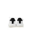 Pantofi sport barbati din piele naturala, Leofex -  881 Alb + Negru Box