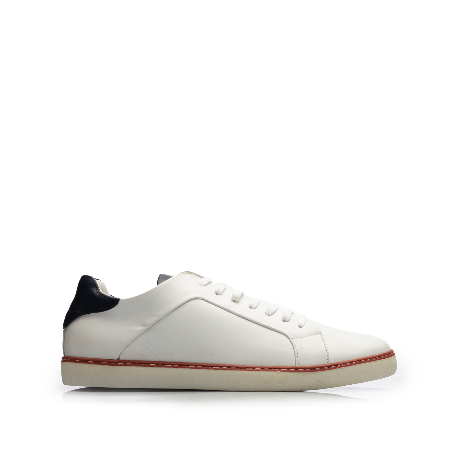Pantofi sport barbati din piele naturala, Leofex - Mostra 881-1 Alb Box