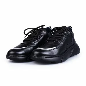 Pantofi sport dama din piele naturala, Leofex- 239 Negru box