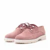Pantofi casual dama din piele naturala,Leofex - 346 Plamaniu velur