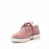Pantofi casual dama din piele naturala,Leofex - 346 Plamaniu velur