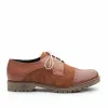 Pantofi casual dama din piele naturala, Leofex - 399 taupe box