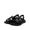 Sandale bărbați din piele naturală, Otter - 9172 Negru Box