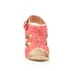 Sandale cu toc damă din piele naturală, Leofex - 111 Roze Box