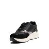 Sneakers damă din piele naturală - 3500 Negru Box Velur