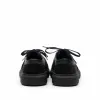 Sneakers damă din piele naturală, Leofex - 309 negru velur+box