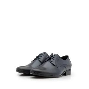 Pantofi barbati eleganti Derby din piele naturala, Leofex- 690 blue box
