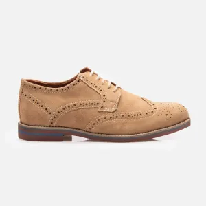 Pantofi casual bărbați din piele naturală - 4010 Bej Velur