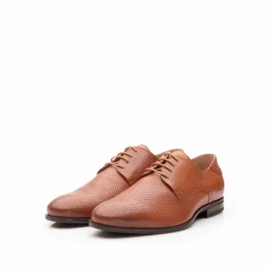 Pantofi eleganti barbati din piele naturala,Leofex - 887 cognac box