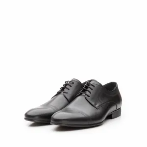Pantofi eleganti barbati din piele naturala,Leofex - 896 negru box