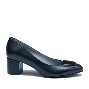 Pantofi eleganți damă din piele naturală - 186 Negru Box