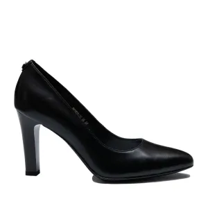 Pantofi eleganți damă din piele naturală - 3517 Negru Box