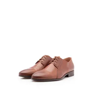 Pantofi eleganti barbati din piele naturala,Leofex - 743* Cognac Box