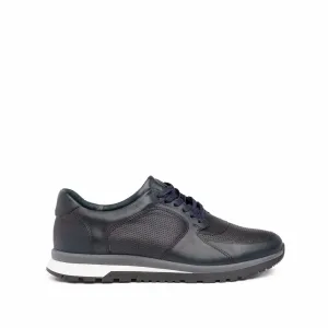 Pantofi sport barbati din piele naturala, Leofex - 519-2  Blue Box