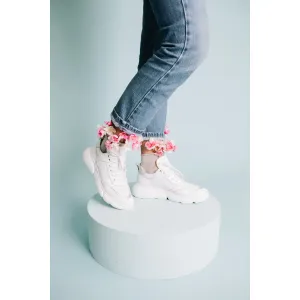 Pantofi sport damă din piele naturală, Leofex- 239 Alb box