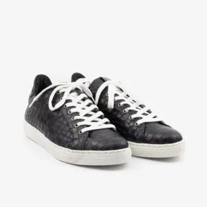 Pantofi sport dama din piele naturala, Leofex - 498 Negru box