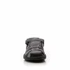 Sandale barbati din piele naturala, Leofex - 141 negru box