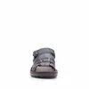 Sandale barbati din piele naturala, Leofex - 144 Maro inchis box