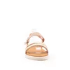 Sandale cu talpă joasă damă, din piele naturală, Leofex- 208 Taupe Auriu Box
