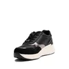 Sneakers damă din piele naturală - 3500 Negru Box Velur