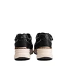 Sneakers damă din piele naturală - 3500 Negru Box Velur