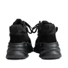 Sneakers damă din piele naturală, Gryxx - 4429 Negru Velur Mash