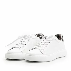 Sneakers dama din piele naturala,Leofex - 310 alb+negru box